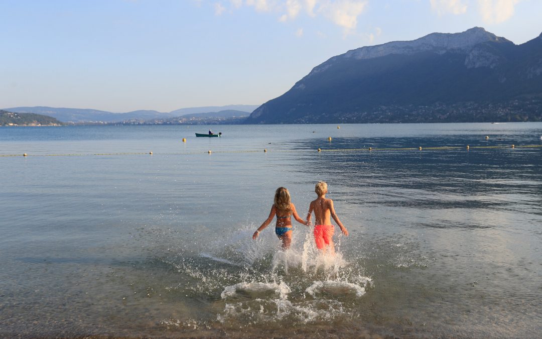 Baignade au lac d&rsquo;Annecy