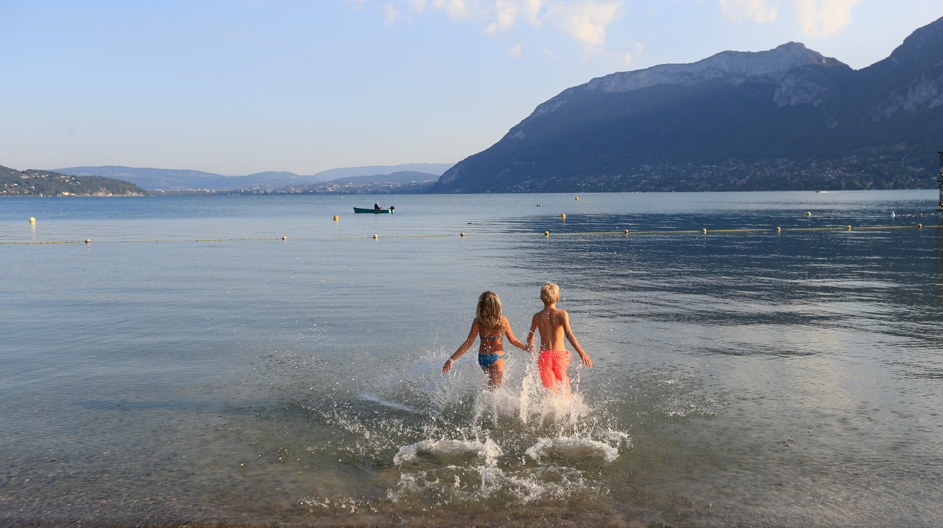 Baignade au lac d’Annecy